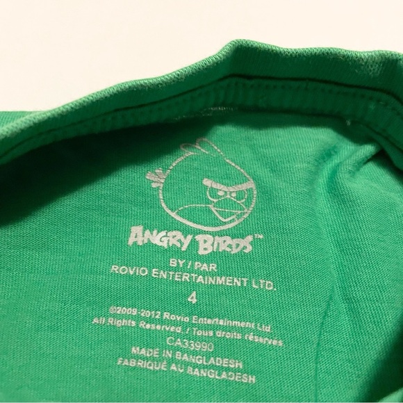 Angry Birds Kids Long Sleeve Shirt Size 4 - Picture 5 of 16